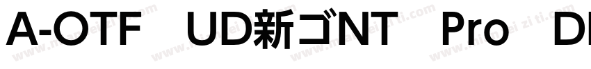 A-OTF　UD新ゴNT　Pro　DB字体转换